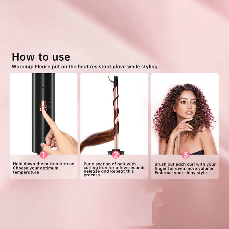 3/8-Inch Wool Curl Ultra Fine Curler